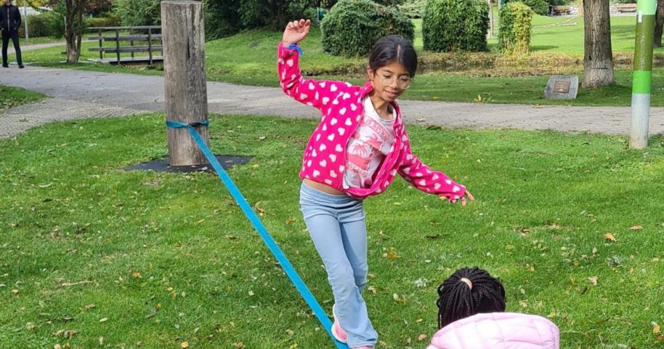 Slacklinen im Tagesheim